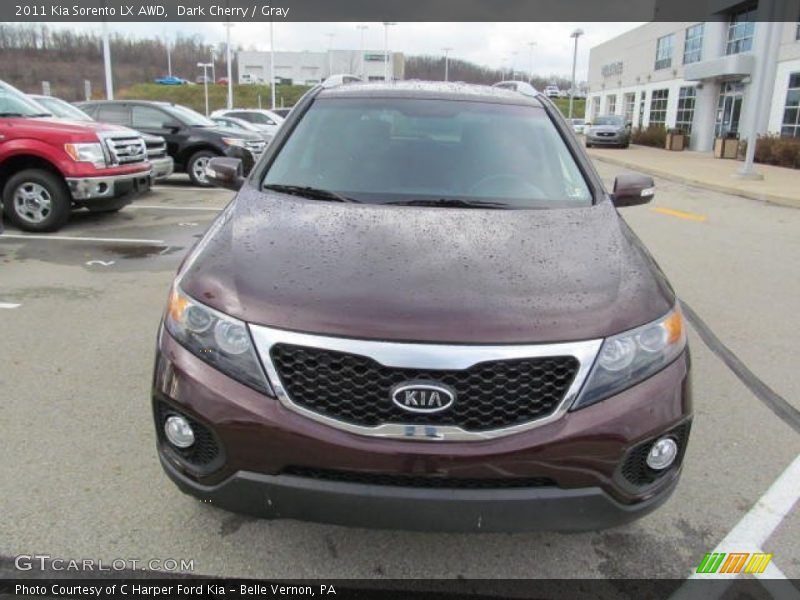 Dark Cherry / Gray 2011 Kia Sorento LX AWD
