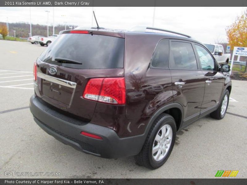 Dark Cherry / Gray 2011 Kia Sorento LX AWD