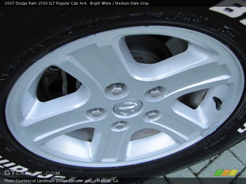 Bright White / Medium Slate Gray 2007 Dodge Ram 1500 SLT Regular Cab 4x4