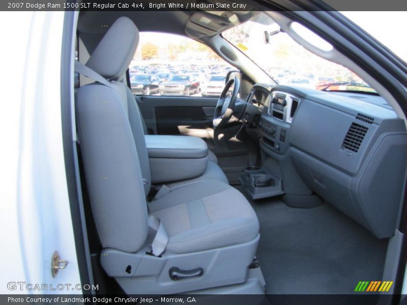 Bright White / Medium Slate Gray 2007 Dodge Ram 1500 SLT Regular Cab 4x4