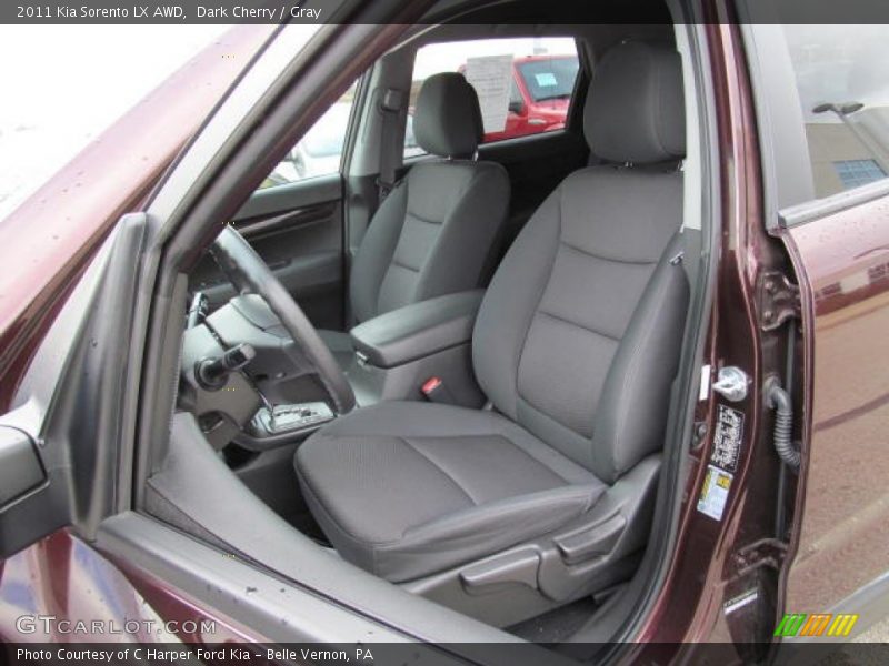 Dark Cherry / Gray 2011 Kia Sorento LX AWD