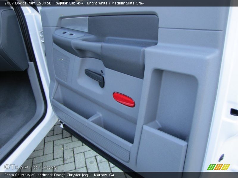 Bright White / Medium Slate Gray 2007 Dodge Ram 1500 SLT Regular Cab 4x4