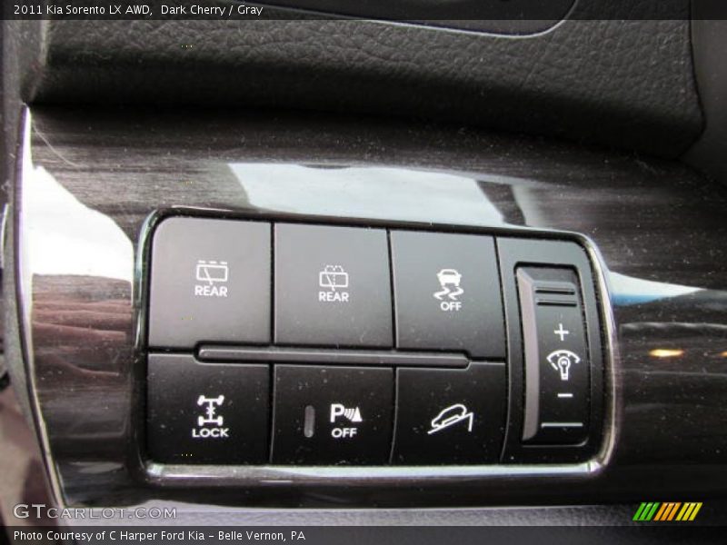 Dark Cherry / Gray 2011 Kia Sorento LX AWD