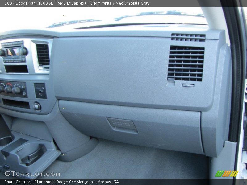 Bright White / Medium Slate Gray 2007 Dodge Ram 1500 SLT Regular Cab 4x4