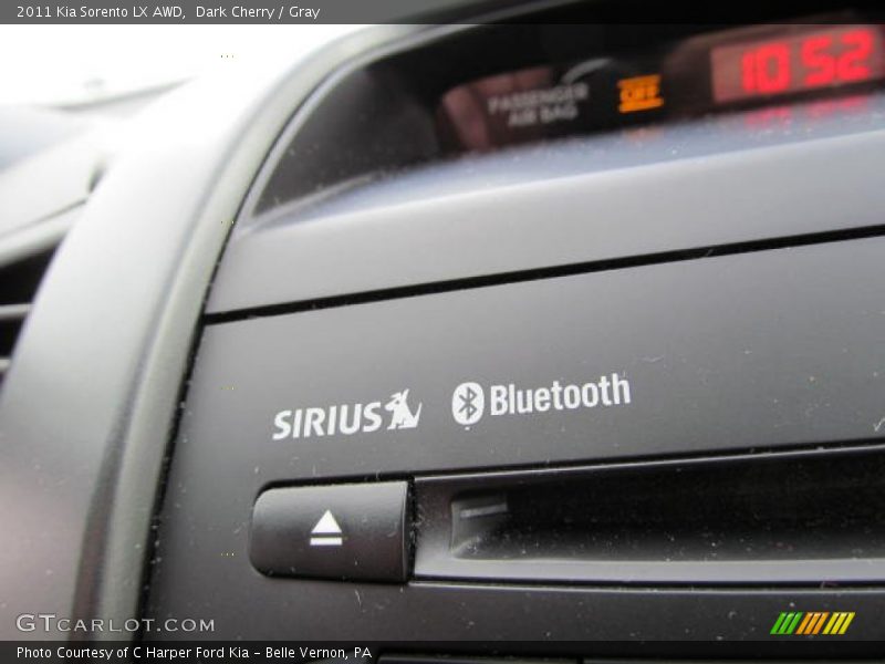 Dark Cherry / Gray 2011 Kia Sorento LX AWD
