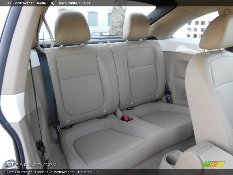 Rear Seat of 2013 Beetle TDI