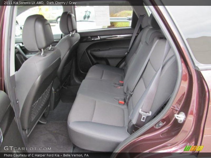 Dark Cherry / Gray 2011 Kia Sorento LX AWD