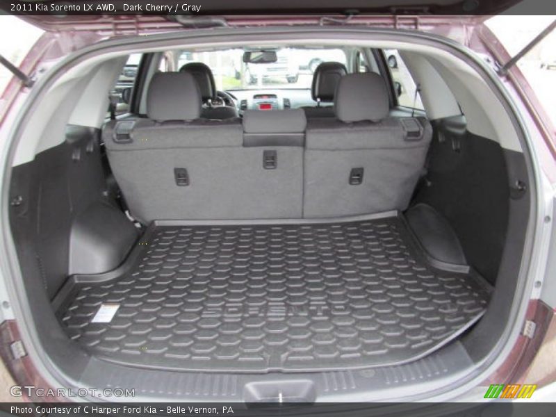 Dark Cherry / Gray 2011 Kia Sorento LX AWD