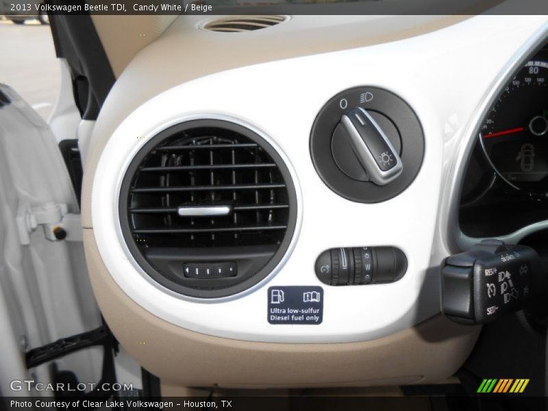Controls of 2013 Beetle TDI