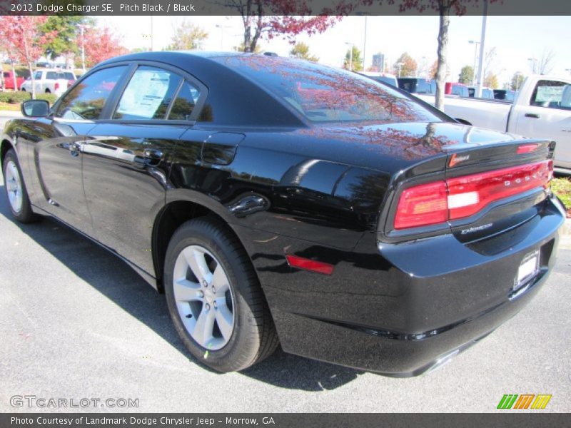 Pitch Black / Black 2012 Dodge Charger SE