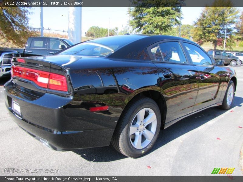 Pitch Black / Black 2012 Dodge Charger SE