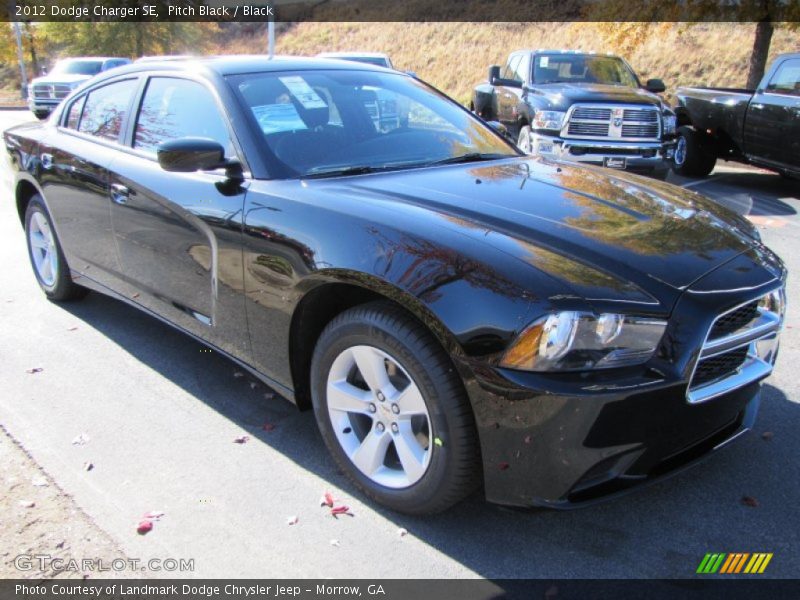 Pitch Black / Black 2012 Dodge Charger SE