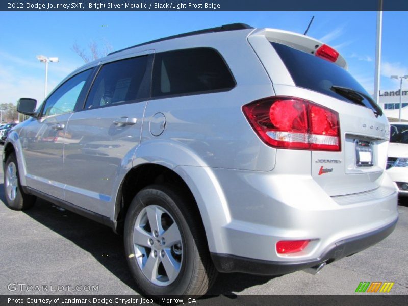Bright Silver Metallic / Black/Light Frost Beige 2012 Dodge Journey SXT