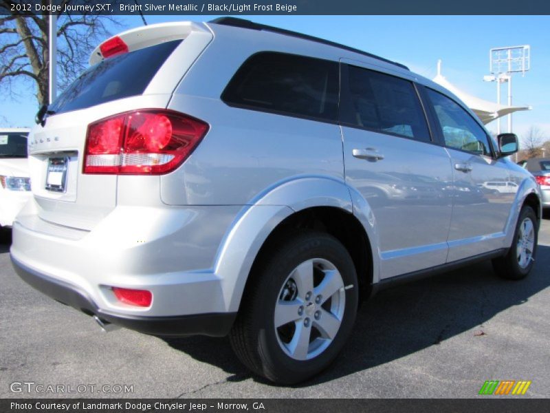 Bright Silver Metallic / Black/Light Frost Beige 2012 Dodge Journey SXT