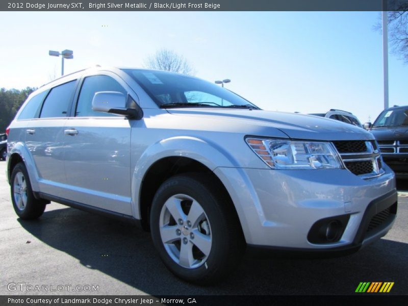 Bright Silver Metallic / Black/Light Frost Beige 2012 Dodge Journey SXT