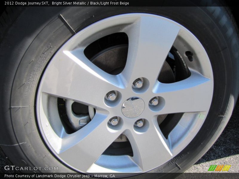Bright Silver Metallic / Black/Light Frost Beige 2012 Dodge Journey SXT