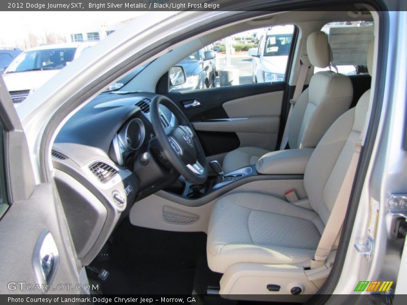 Bright Silver Metallic / Black/Light Frost Beige 2012 Dodge Journey SXT