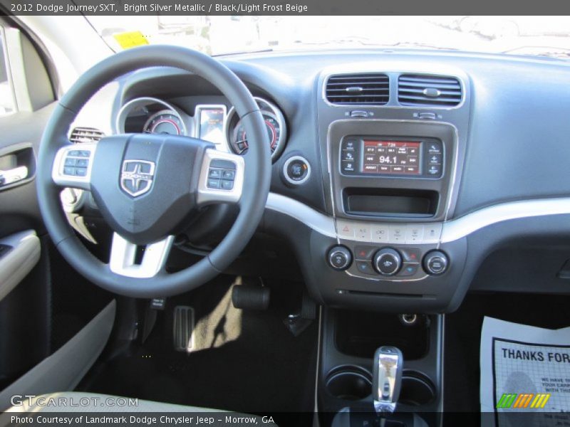 Bright Silver Metallic / Black/Light Frost Beige 2012 Dodge Journey SXT
