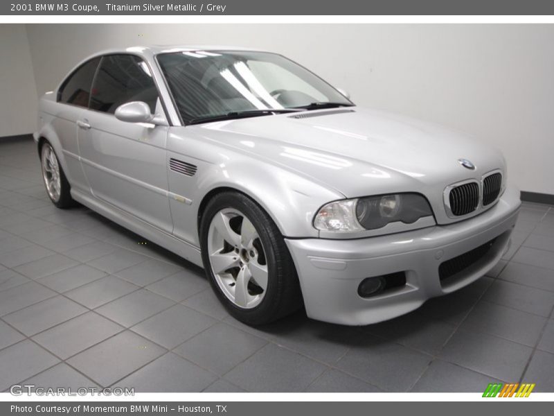 Titanium Silver Metallic / Grey 2001 BMW M3 Coupe