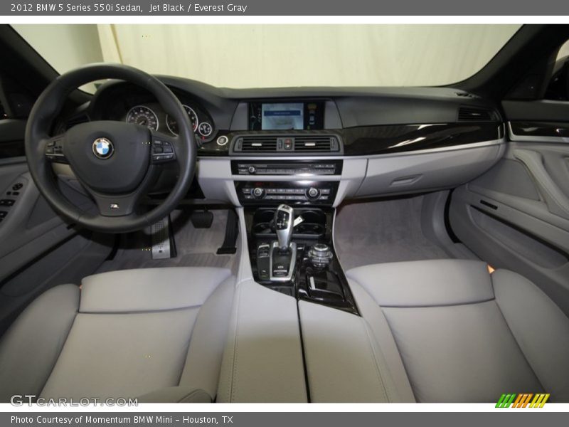 Jet Black / Everest Gray 2012 BMW 5 Series 550i Sedan