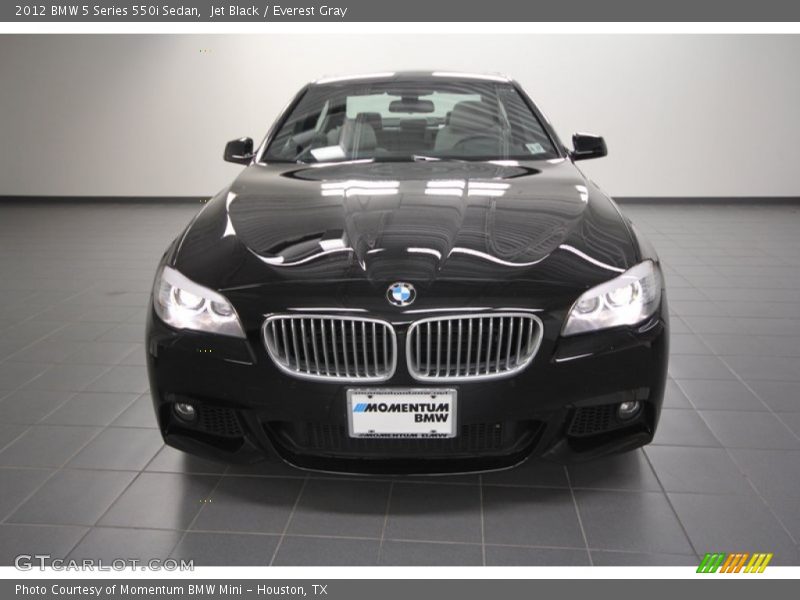 Jet Black / Everest Gray 2012 BMW 5 Series 550i Sedan