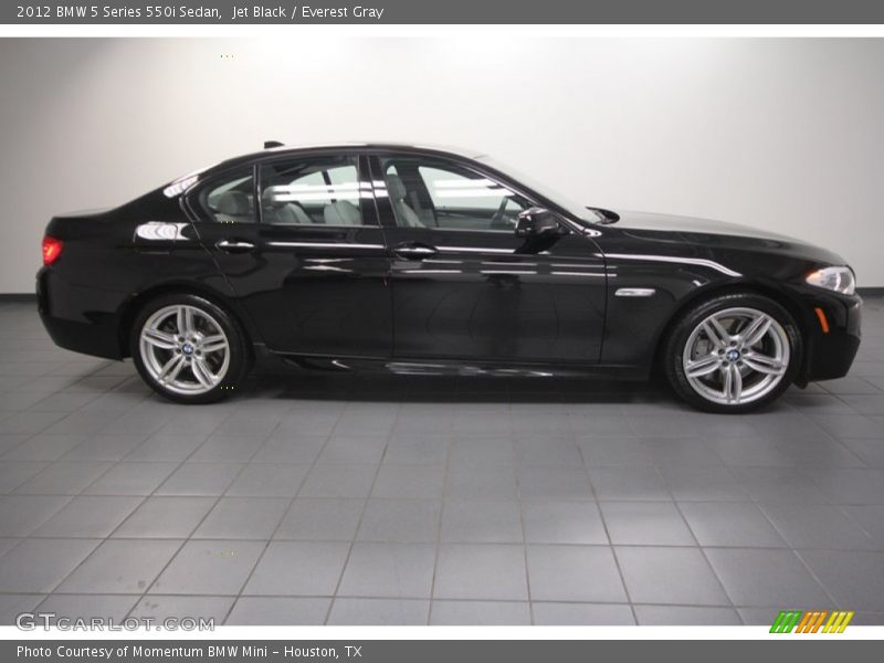 Jet Black / Everest Gray 2012 BMW 5 Series 550i Sedan