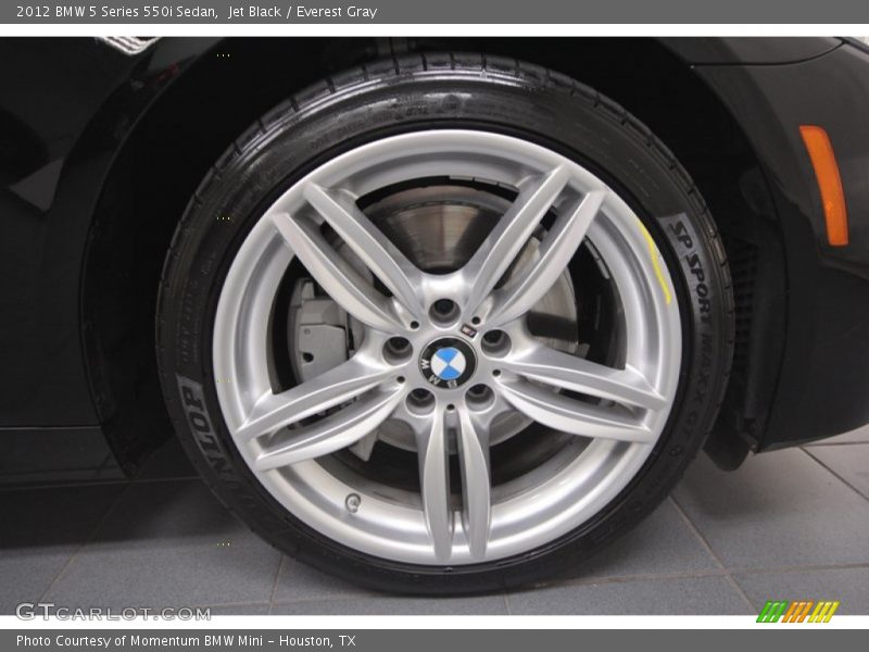 Jet Black / Everest Gray 2012 BMW 5 Series 550i Sedan