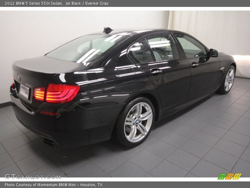 Jet Black / Everest Gray 2012 BMW 5 Series 550i Sedan