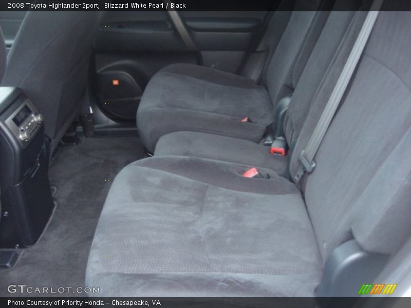 Blizzard White Pearl / Black 2008 Toyota Highlander Sport