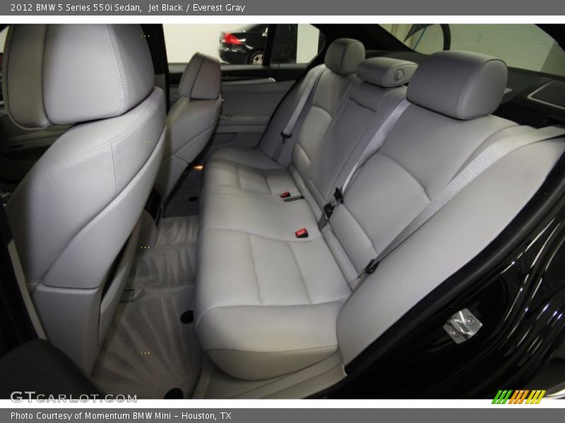 Jet Black / Everest Gray 2012 BMW 5 Series 550i Sedan