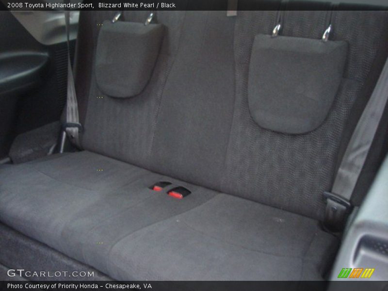 Blizzard White Pearl / Black 2008 Toyota Highlander Sport