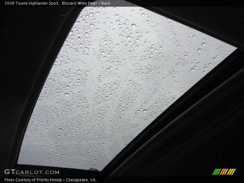Blizzard White Pearl / Black 2008 Toyota Highlander Sport