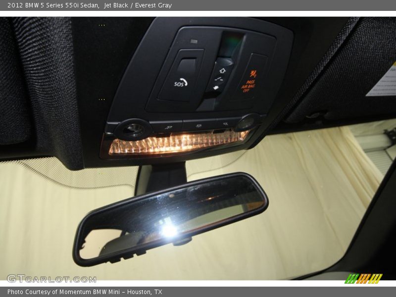 Jet Black / Everest Gray 2012 BMW 5 Series 550i Sedan