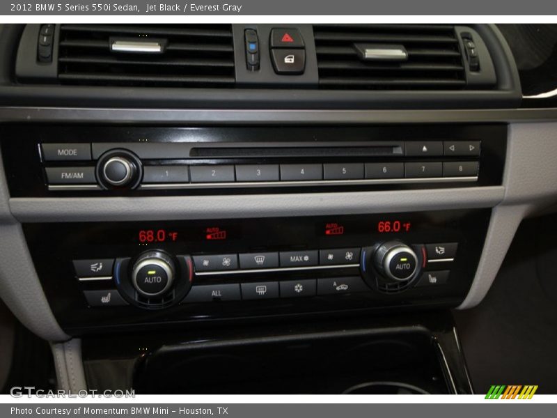 Jet Black / Everest Gray 2012 BMW 5 Series 550i Sedan
