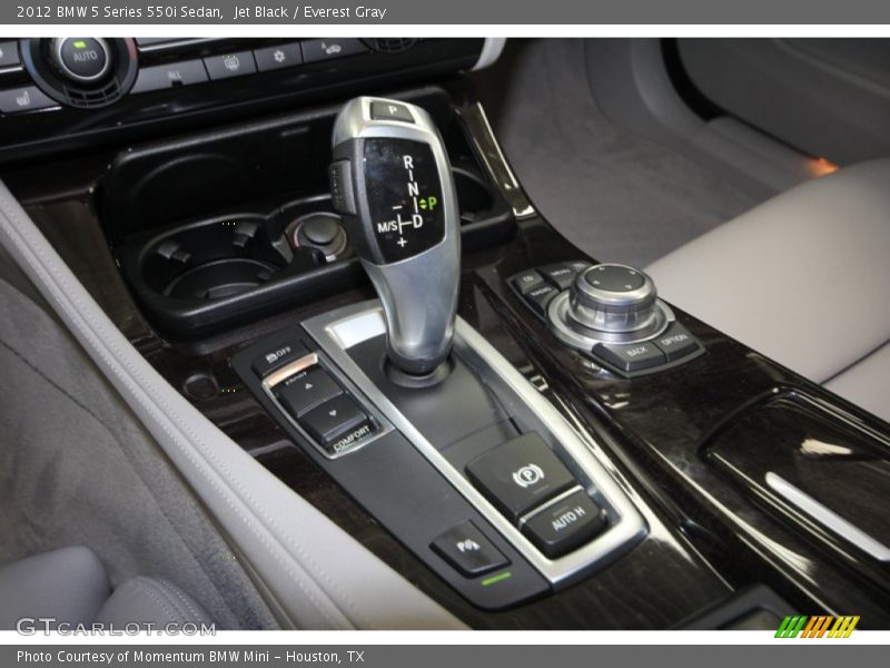 Jet Black / Everest Gray 2012 BMW 5 Series 550i Sedan