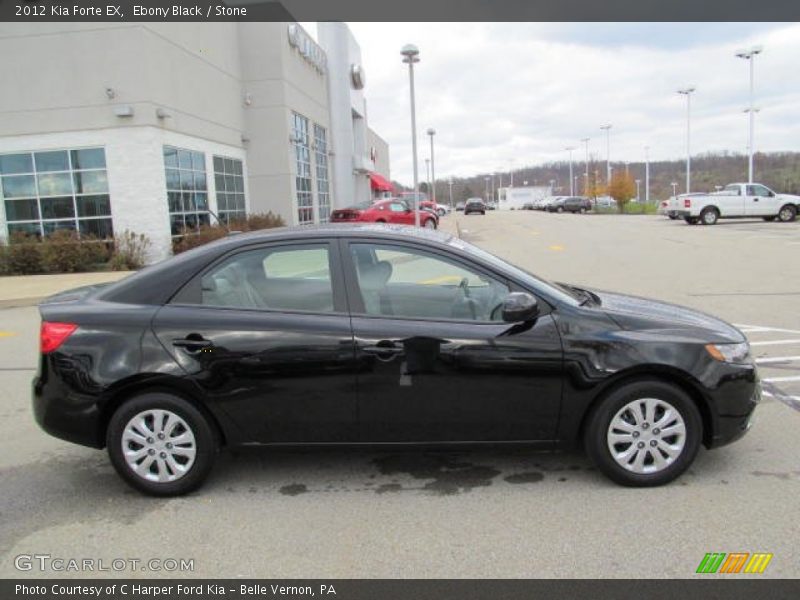 Ebony Black / Stone 2012 Kia Forte EX