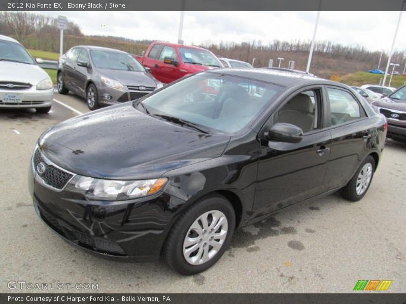 Ebony Black / Stone 2012 Kia Forte EX