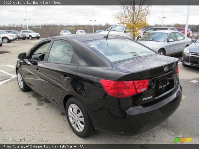 Ebony Black / Stone 2012 Kia Forte EX