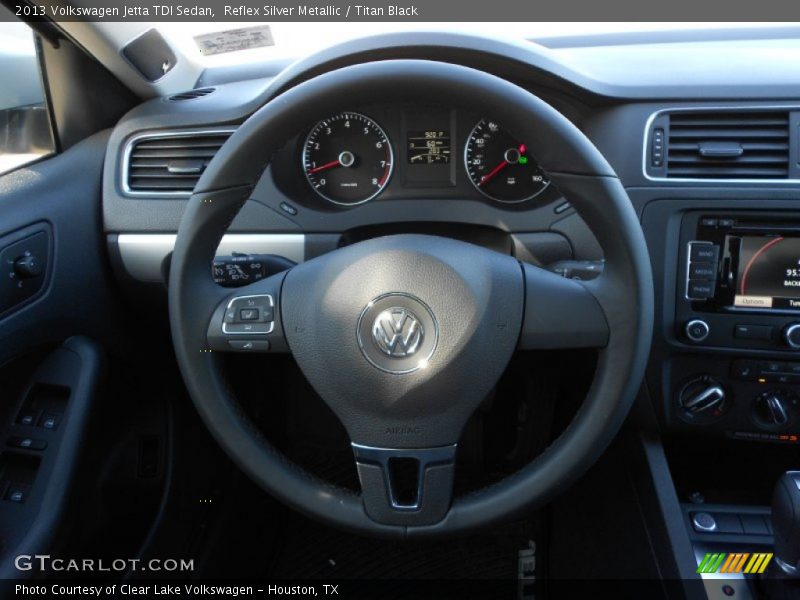 Reflex Silver Metallic / Titan Black 2013 Volkswagen Jetta TDI Sedan