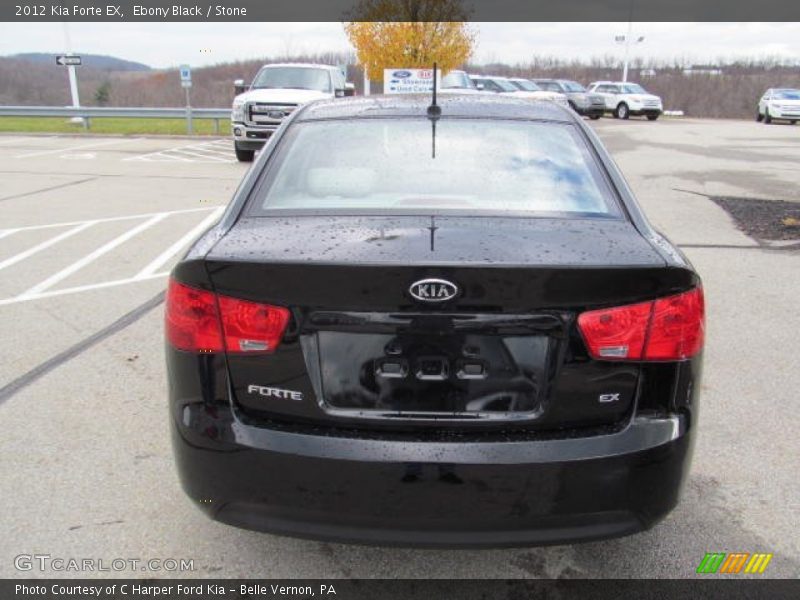 Ebony Black / Stone 2012 Kia Forte EX