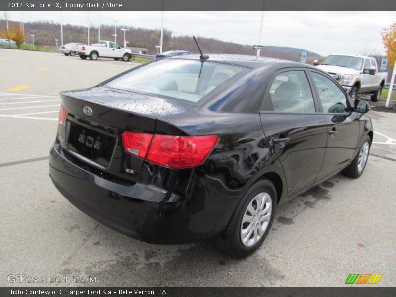 Ebony Black / Stone 2012 Kia Forte EX