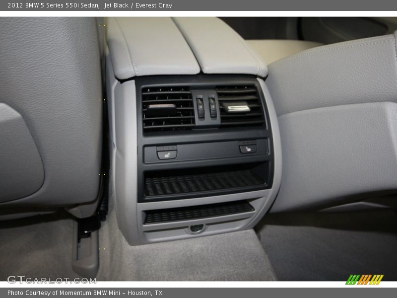 Jet Black / Everest Gray 2012 BMW 5 Series 550i Sedan