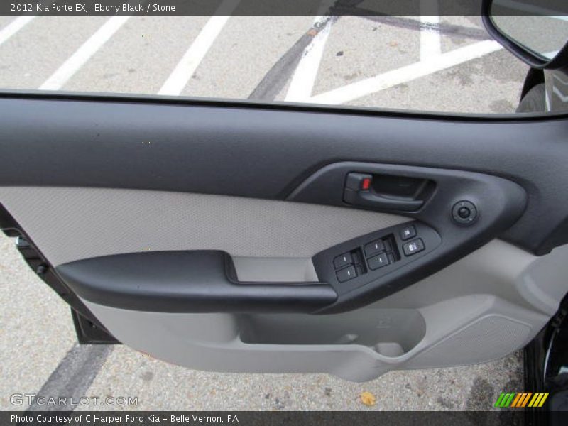 Ebony Black / Stone 2012 Kia Forte EX