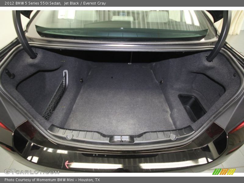 Jet Black / Everest Gray 2012 BMW 5 Series 550i Sedan