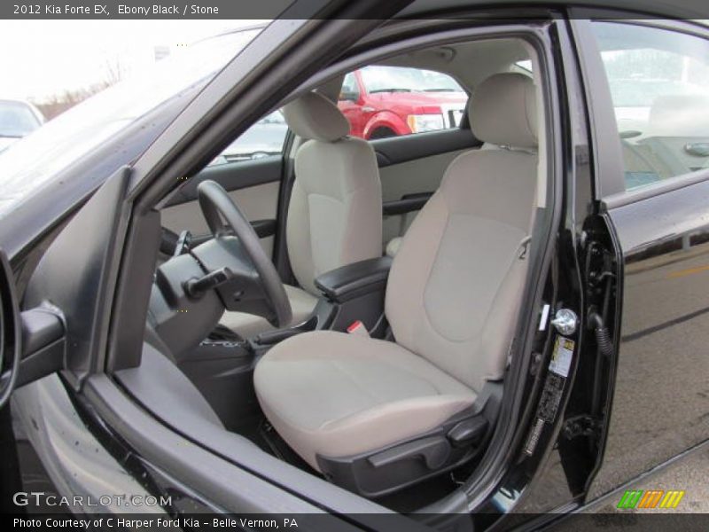 Ebony Black / Stone 2012 Kia Forte EX
