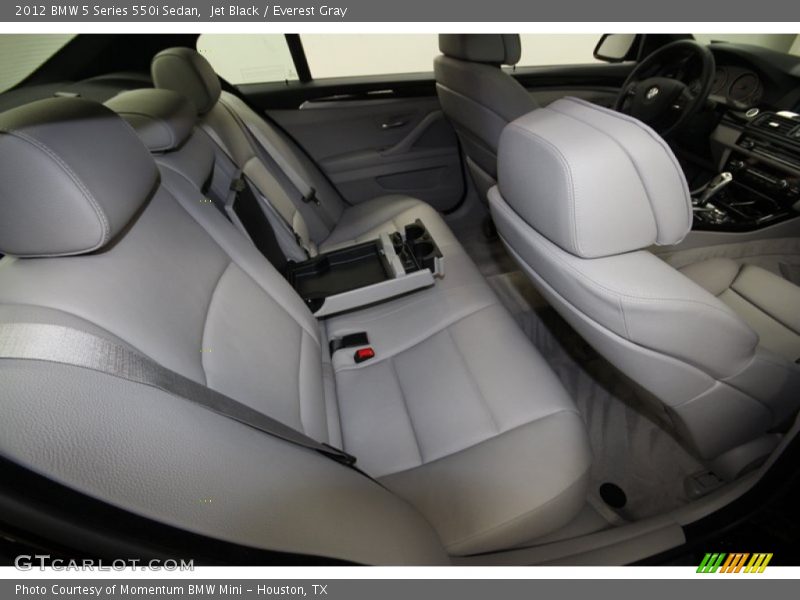 Jet Black / Everest Gray 2012 BMW 5 Series 550i Sedan