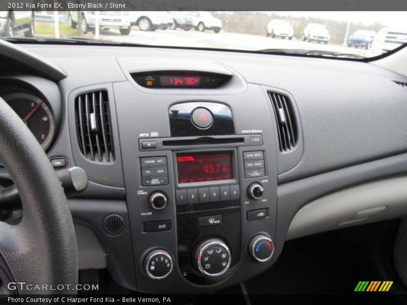 Ebony Black / Stone 2012 Kia Forte EX