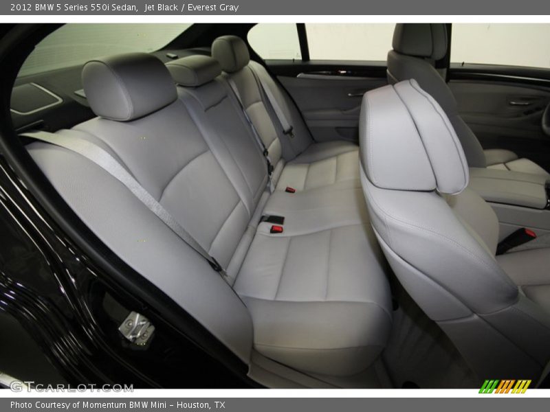 Jet Black / Everest Gray 2012 BMW 5 Series 550i Sedan