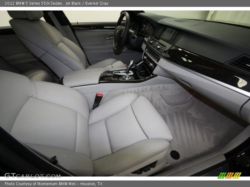 Jet Black / Everest Gray 2012 BMW 5 Series 550i Sedan