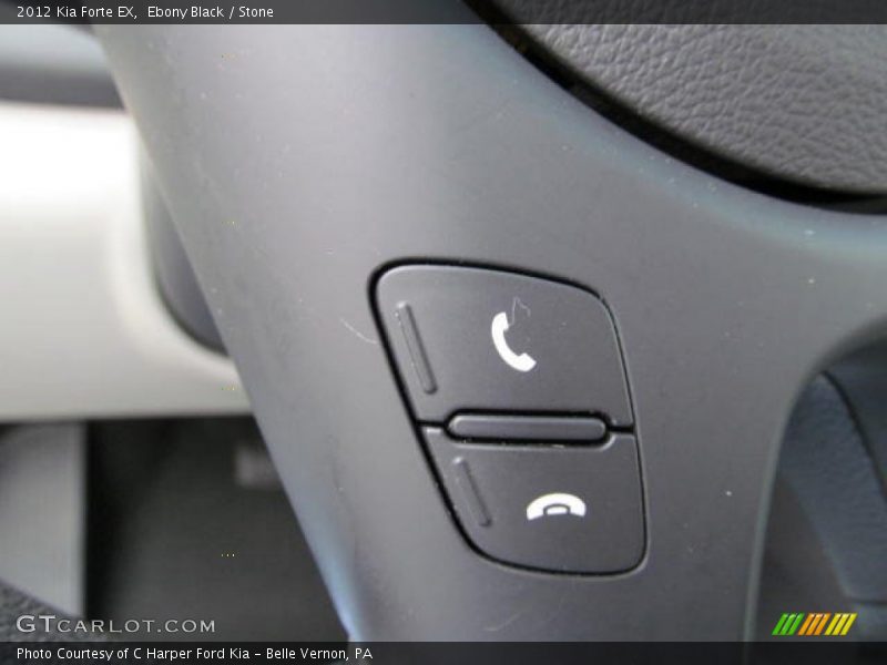 Ebony Black / Stone 2012 Kia Forte EX